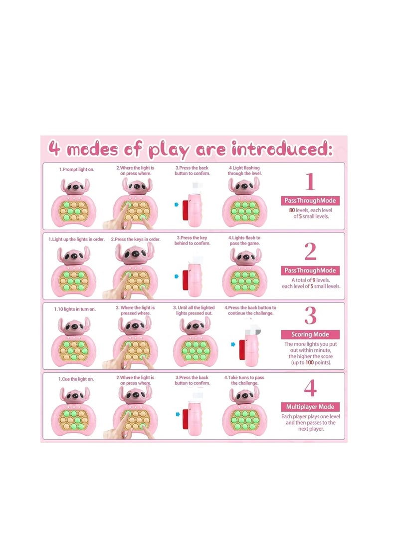 Generic - Kaimiroy Stitch Pop It Electronic Toy, Fast Push Bubble Game Controller, Fidget Toys with Quick Squeeze, Pop It Fidget Toy for Kids, Suitable for Stress Relief... - Image 1