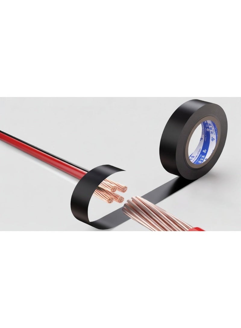 EVERGREEN Heavy-Duty PVC Electrical Insulation Tape - Flame Retardant, Black (18mm x 10m)(Pack of One Piece) - Image 3