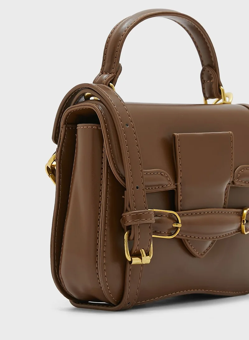 ELLA Buckle Detail Mini Handbag