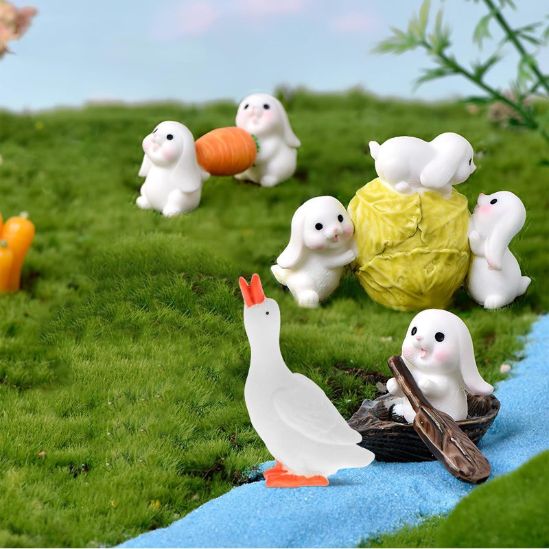 3pcs Simulation White Goose Figurines Resin Mini Decorations Craft Ornaments Garden Patio Home Decor Crack Resistant - Image 4