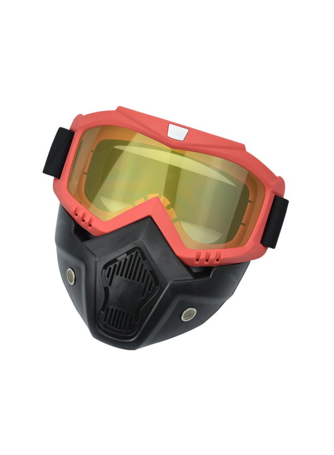 8005 Red Yellow Spot Windproof Mask Off-road Goggles Motorcycle Glasses Harley Helmet Goggles Tactical Goggles Motorcycle Accessories