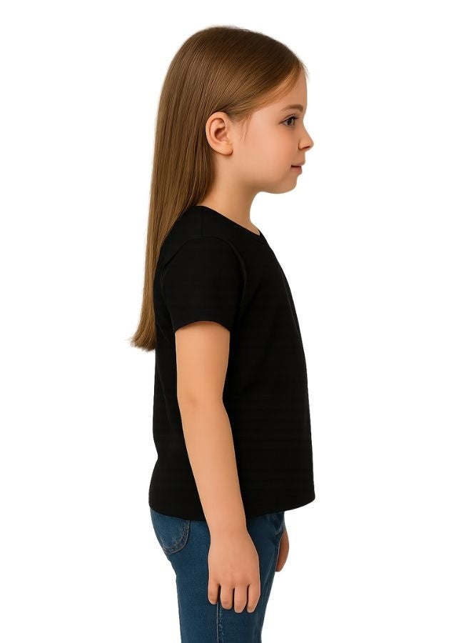 PRINTSHOP4ME Saudi International Day Girl’s T-Shirt–Cotton,Round Neck,Short Sleeve,National Print,Patriotic Design,Soft Fabric, Comfortable Fit,Casual Style,Lightweight, Durable,Cultural Theme,Ideal For Celebrations & Gifts - Image 5