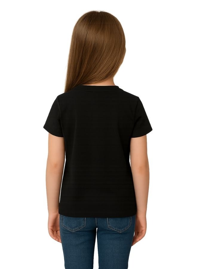 PRINTSHOP4ME Saudi International Day Girl’s T-Shirt–Cotton,Round Neck,Short Sleeve,National Print,Patriotic Design,Soft Fabric, Comfortable Fit,Casual Style,Lightweight, Durable,Cultural Theme,Ideal For Celebrations & Gifts - Image 4