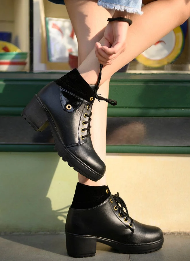 Shoetopia Shoetopia Women's Block Heel Boots
