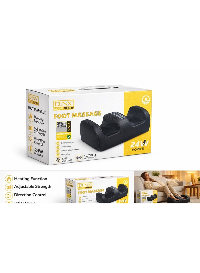 DENX DX3719 Foot Massager Machine | Electric Foot Massage Device with Heat & Adjustable Intensity | Portable Foot Relax Machine for Home & Office Use - Image 4