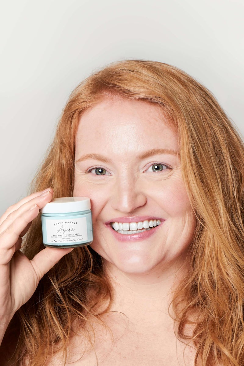 Earth Harbor AZURE Regenerative Neck CrÃ¨me | Smooth Neck | Face Water Cream | 2 fl oz - Image 2