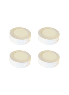 Veto Veto 6W Energy Saving Round LED Panel Ceiling Slim Light Day Light (PACK OF 4)  - Image 1