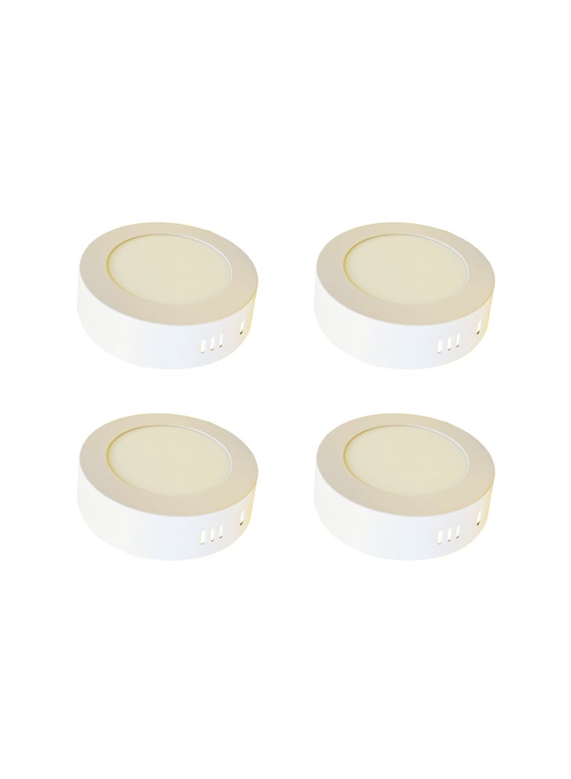 Veto مصباح سقف دائري LED موفر للطاقة بقوة 6 وات من فيتو (عبوة من 4 قطع) - Image 1