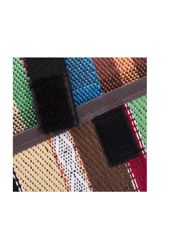 GO2CAMPS Foldable Camping Mat (3x4 Mtr) Outdoor Picnic Rug Water Proof | Travel Mat | Sadu Mat | Majlis Mat | Outdoor Camping Mat | Camping Carpet | Beach Mat | Sadu Carpet | Picnic Mat Multicolour - Image 3