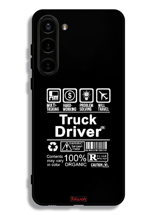 Tolwak Samsung Galaxy S23 Plus 5G Protective Case Cover Truck Driver Sticker - Image 3
