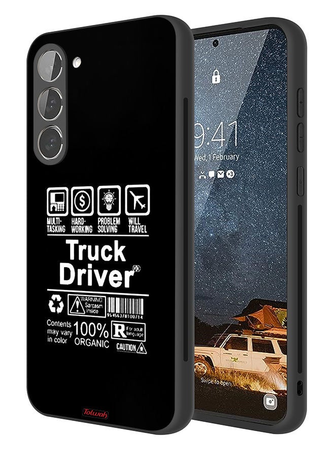 Tolwak Samsung Galaxy S23 Plus 5G Protective Case Cover Truck Driver Sticker - Image 1