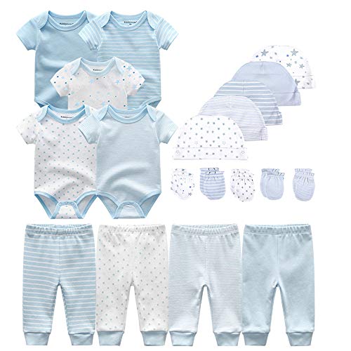 Kiddiezoom Unisex Baby Layette Essentials Giftset Clothing Set 19-Piece For Newborn Baby - Image 1
