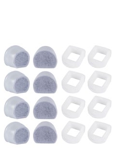 SYOSI Sponge Filter for Cat Fountain Replacement, Pet Water Fountain Foam Pre-Sponge Filter & Replacement Carbon Filters, Water Dispenser Filter Accessories for Pet Dog Cat Rabbit Drinking Fountain (8+8)  - Image 1
