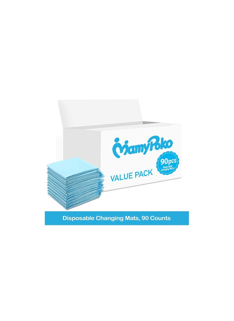 MamyPoko Disposable Changing Mats, 90 Counts, Soft Waterproof Mat, Portable Leak Proof Changing Mat, New Mom Leak-Proof Under pad, Mattress Table Protector Pad  - Image 2