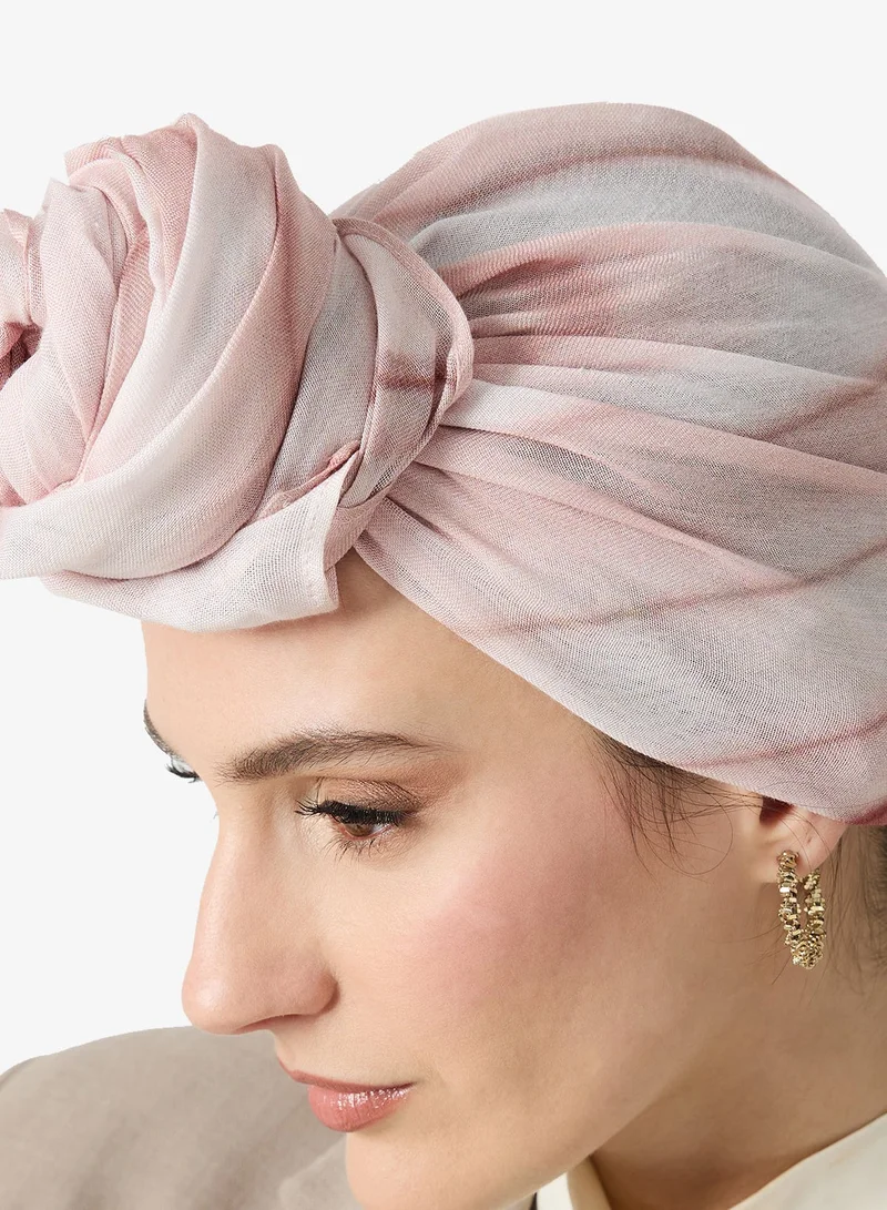 Khizana Pink Tie Dye Pattern Modest Hijab Headscarf for Women | Best Price UAE