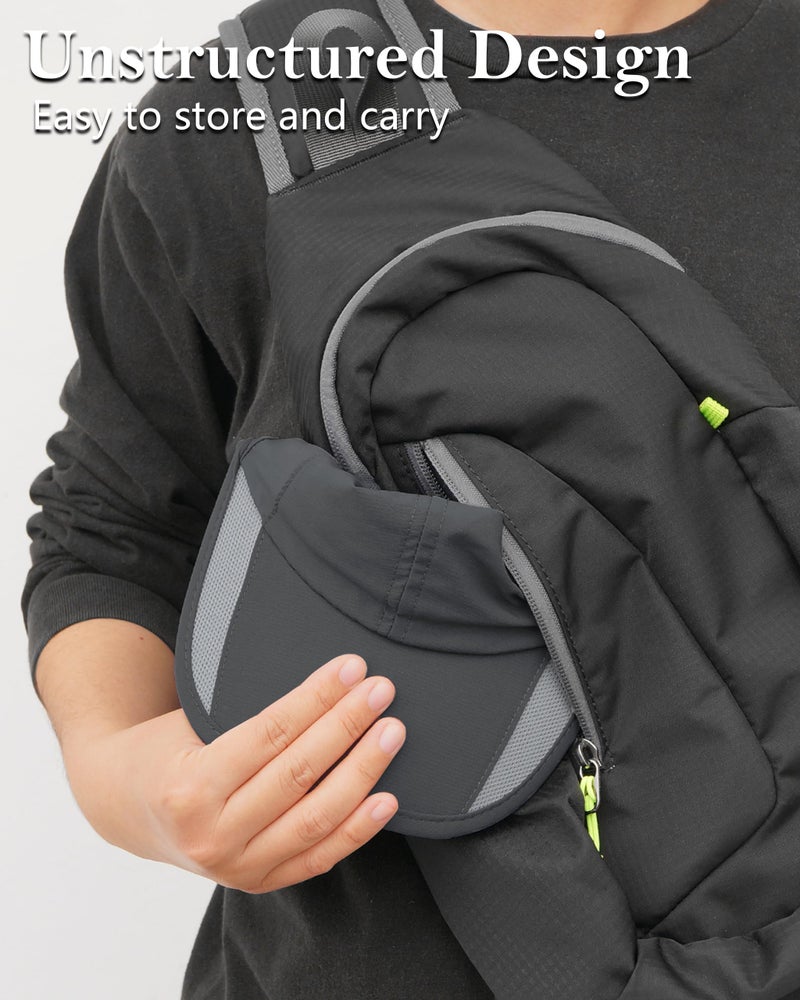 GADIEMKENSD Outdoor Running Hat Men's Cooling UPF50+ Womens Baseball Cap Sport Mesh Sun Hat Trucker Dad Hats Quick Dry Breathable Unstructured for Summer Camping Fishing Hiking Improved Dark Gray L - Image 4