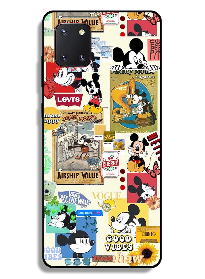 Tolwak Samsung Galaxy Note 10 Lite Protective Case Cover Chose Happy And Stickers - Image 2