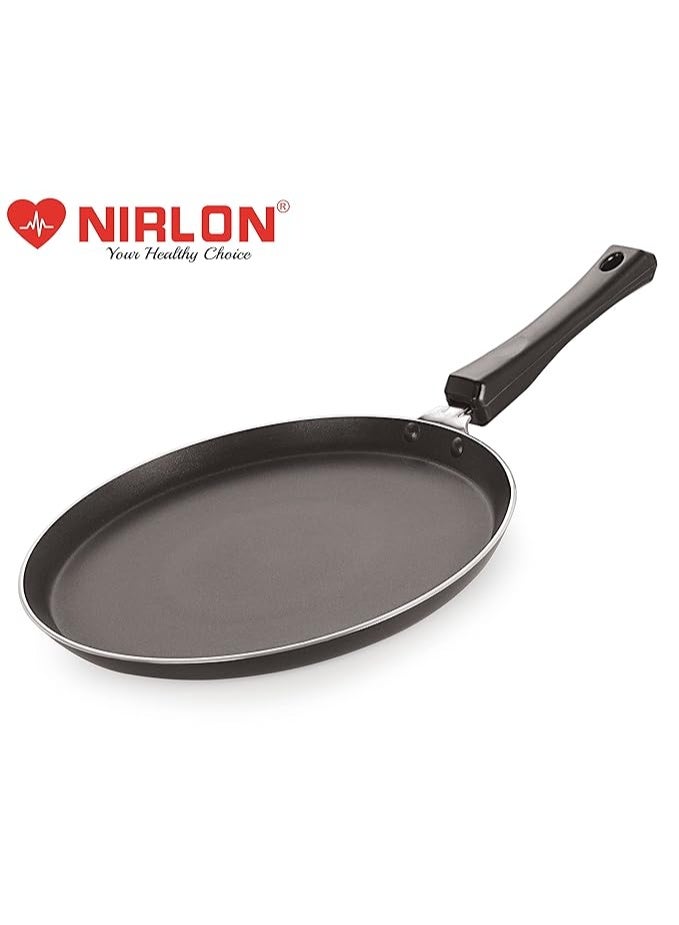 Nirlon Roti/Chpati/Dosa Tawa with Heat-Resistant Handle, Heavy Guage 3mm Thickness Aluminum Cookware for Induction/Gas Stove Tops, 3-Layer Nonstick Coatings - Image 3
