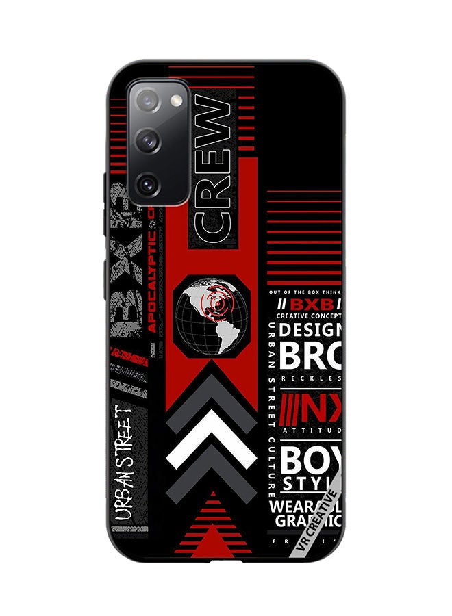 VR CREATIVE Protective Case Cover For Samsung Galaxy S20 FE 5G Bxb Logo Design Multicolour - Image 1