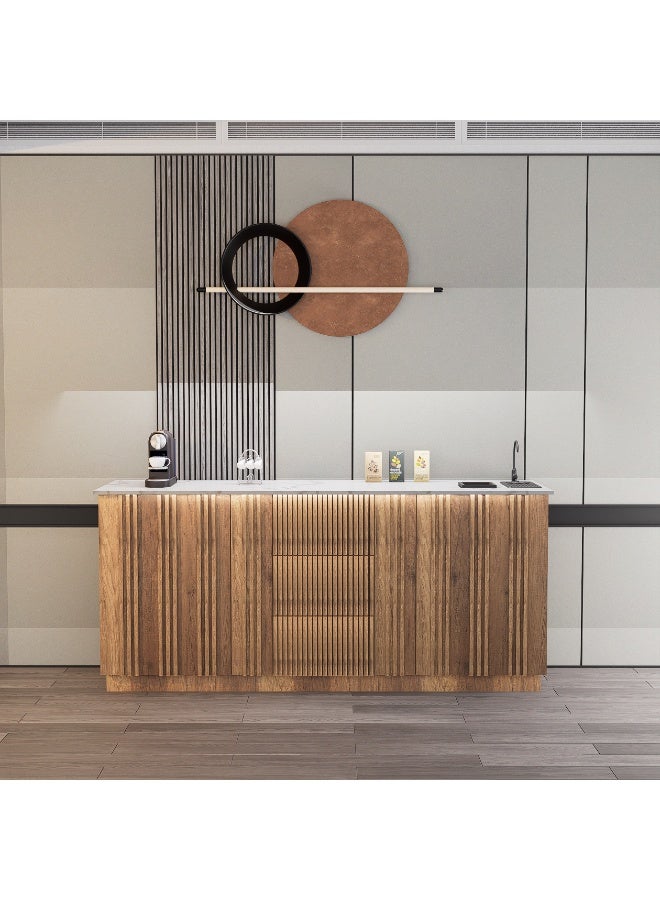 كوفي وورلد بكج ركن القهوة شامل الاضاءة المخفية والرينزر والسلة والحنفية - Image 1