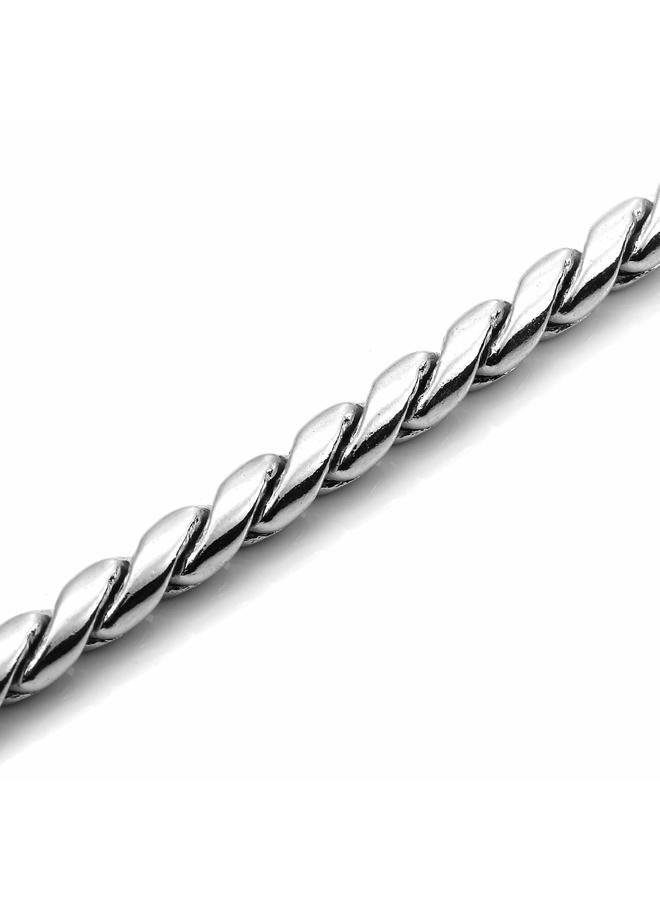 Mogoko Stainless Steel Dog Choke Chain Collar, Puppy Metal Snake Chain Pet Show Slip Collar Choker for Training Walking (Silver;24.0"*5.0mm) - Image 5