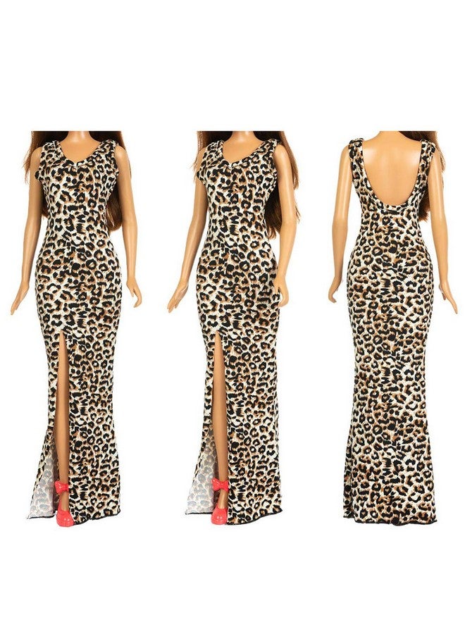 Ecore Fun 3 Sets 28 Inch Fashion Doll Clothes Casual Outfits Dresses For 28 Inch Girl Doll Clothes Fashion Floral Printed Leopard 28 Inch Doll Clothing - Image 3