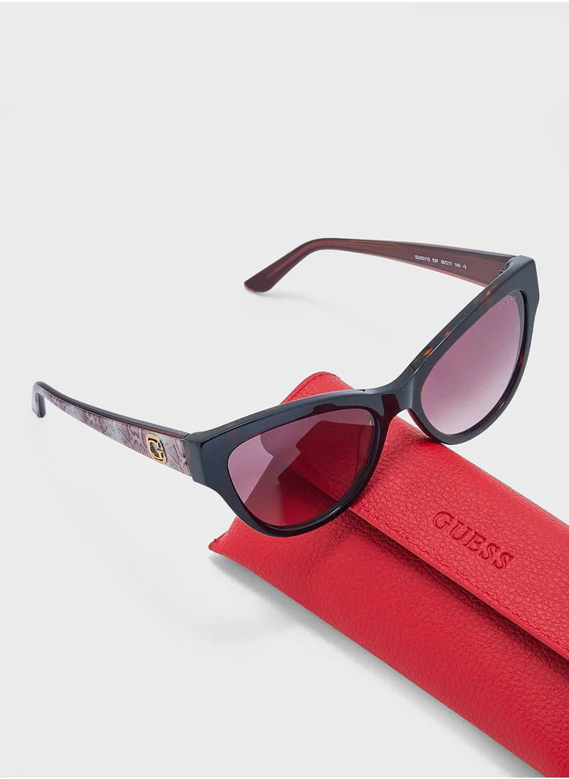 جس Uv-Protected Cateye Sunglasses