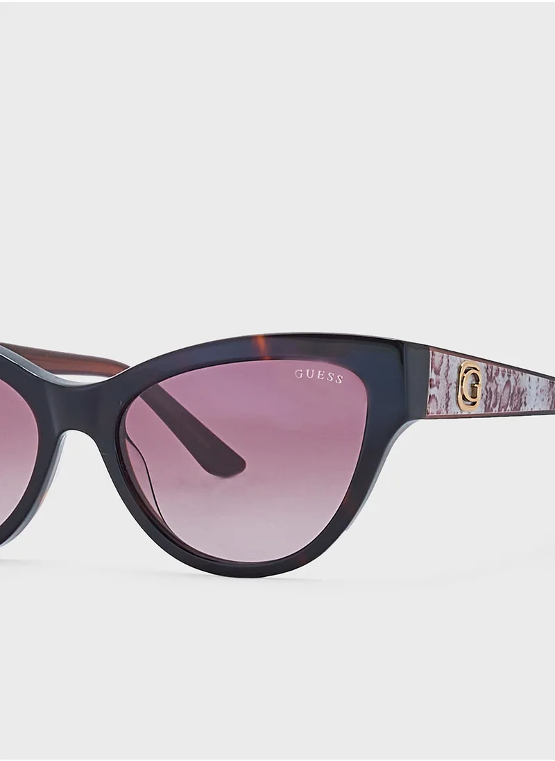 جس Uv-Protected Cateye Sunglasses