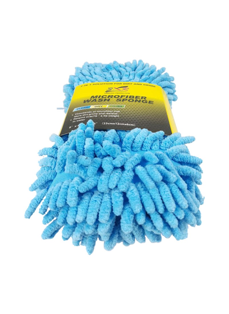 3XR - 3XR Microfiber fiber Cleaning Sponge Car Washing Scrubber Sponge For Car Cleaning - Image 1