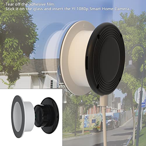 Teccle Window Mount for Yi Smart Home Camera, Through Window Use Yi Home Camera, No Indoor Reflections (2 Pack) - Image 2