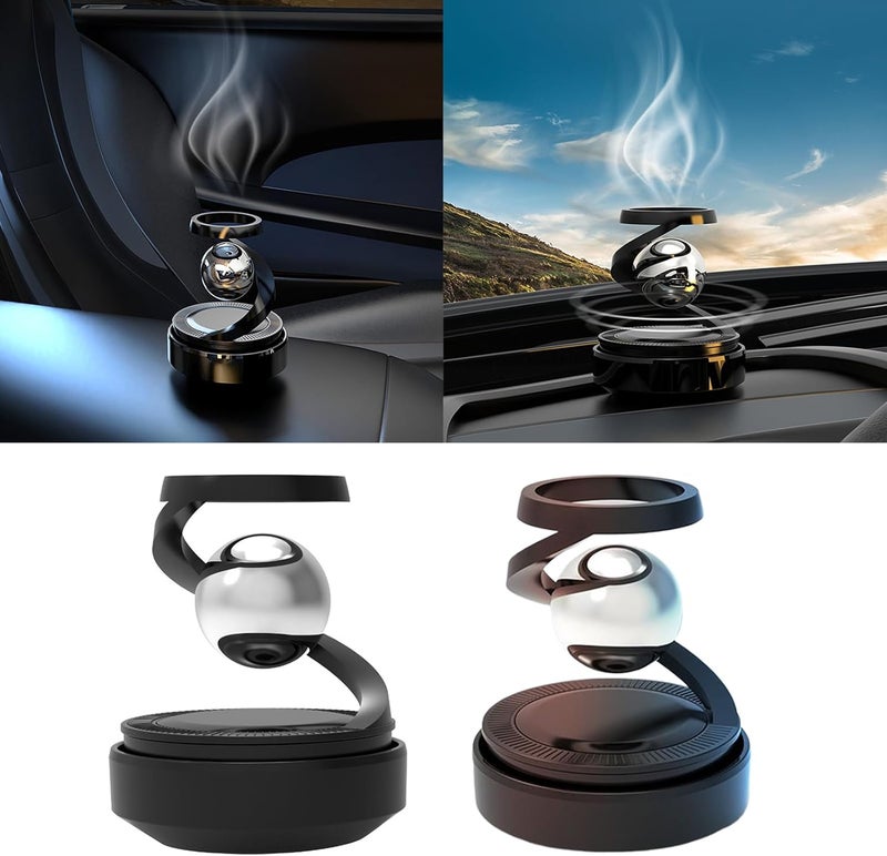 Auto Solar Energy Ornament Vehicle Sunlight Scent Enhancers Vehicle Sun Scent Diffusers Space Theme Car Air Freshener Car Air Freshener Diffusers - Image 2