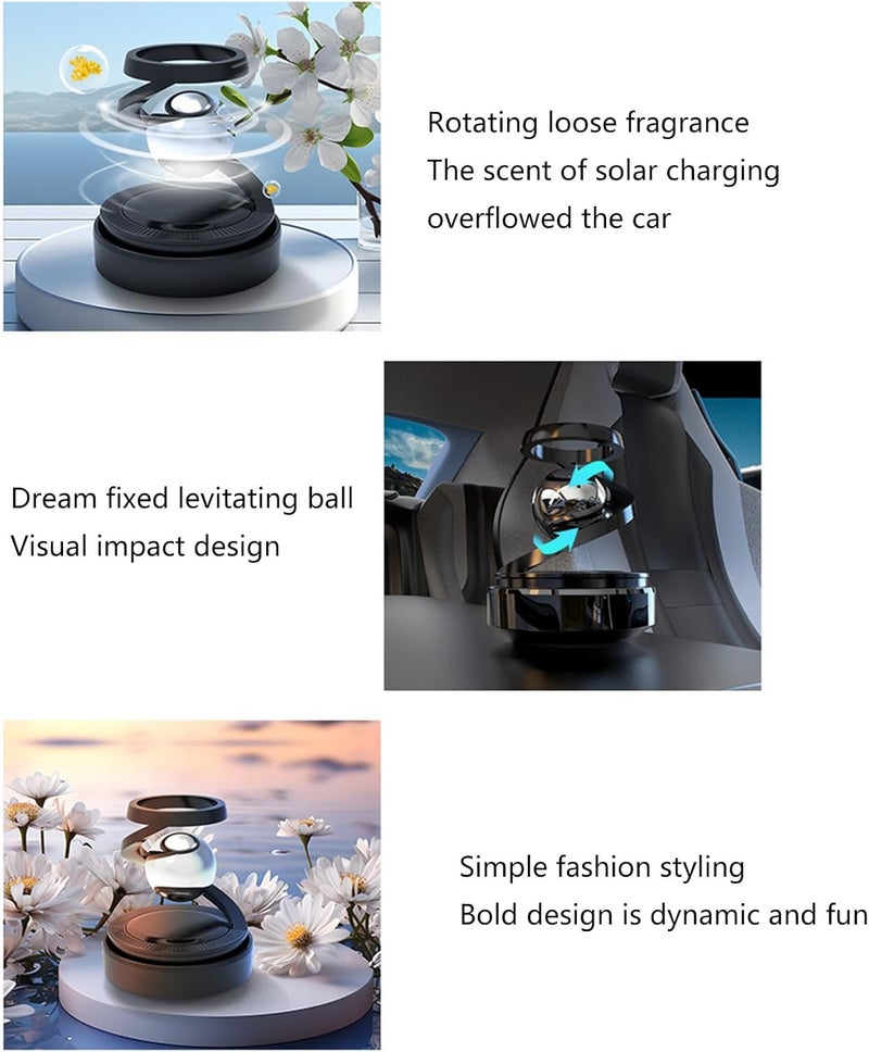 Auto Solar Energy Ornament Vehicle Sunlight Scent Enhancers Vehicle Sun Scent Diffusers Space Theme Car Air Freshener Car Air Freshener Diffusers - Image 5