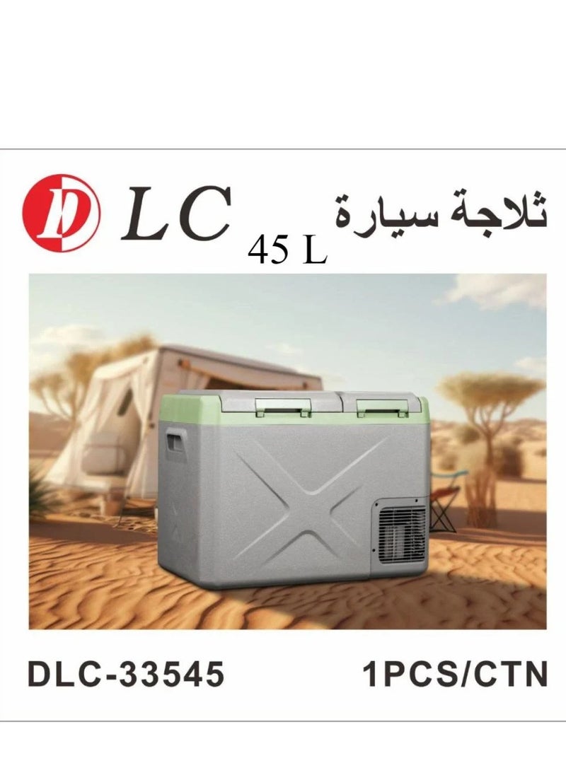 دي إل سي  - ثلاجة سيارة بضاغط محمول، ثلاجة سيارة 12/24 فولت، مبرد كهربائي للتخييم، رحلة الطريق، النزهة، وصولاً إلى -20 درجة مئوية للتخييم في الهواء الطلق، مركبات السفر، الاستخدام المنزلي، التحكم في تطبيق WIFI، (45 لتر) - Image 1