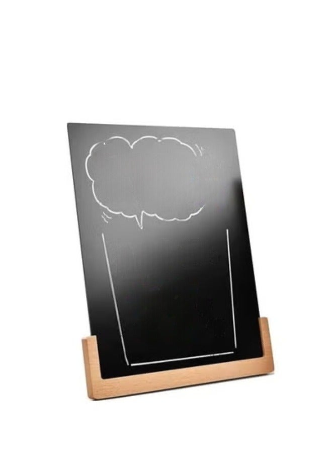 Eckek Chalkboard Sign Tabletop Chalkboard Signs with Base Stand Carbon Steel Menu Chalkboard Stand,Message Board for Shop, Restaurant, Home Decoration - Image 2
