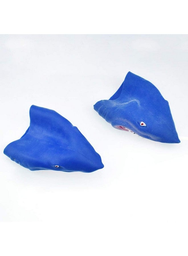 NUOBESTY NUOBESTY Animal Hand Puppet Imaginative Play Hand Puppets Animal Teaching Gloves Puppets Gift for Children Adults (Shark) (Blue)  - Image 5