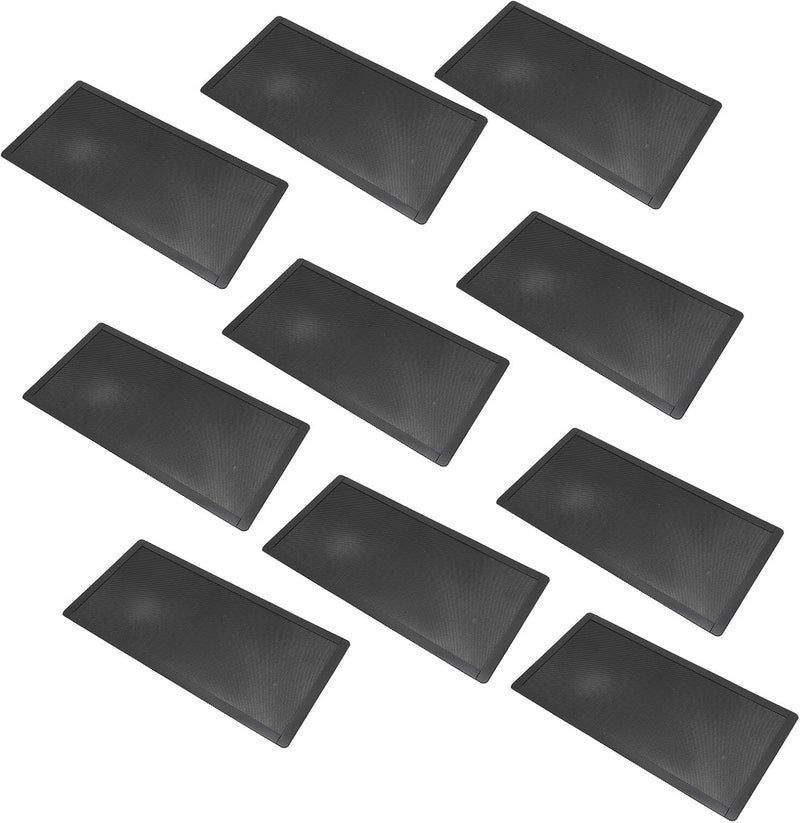 Eujgoov PC Case Magnetic Dust Filter Mesh 10pcs Black PVC Material for Computer Case Fans Power Supply - Image 1