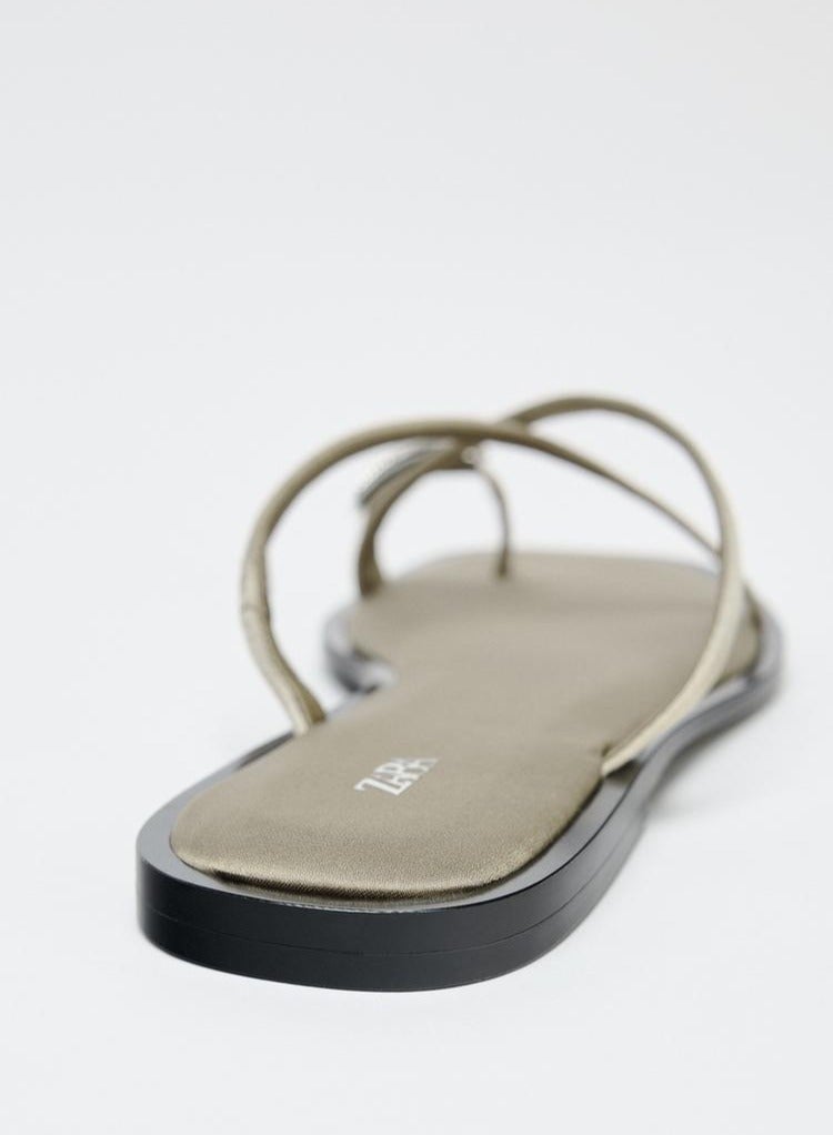 زارا صندل ذو تفاصيل عند أصابع القدمين - Image 4