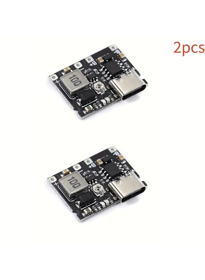 2Pcs 3.7V to 9V Boost Converter Module with 18650 Lithium Battery Adjustable Voltage Regulator - Image 3
