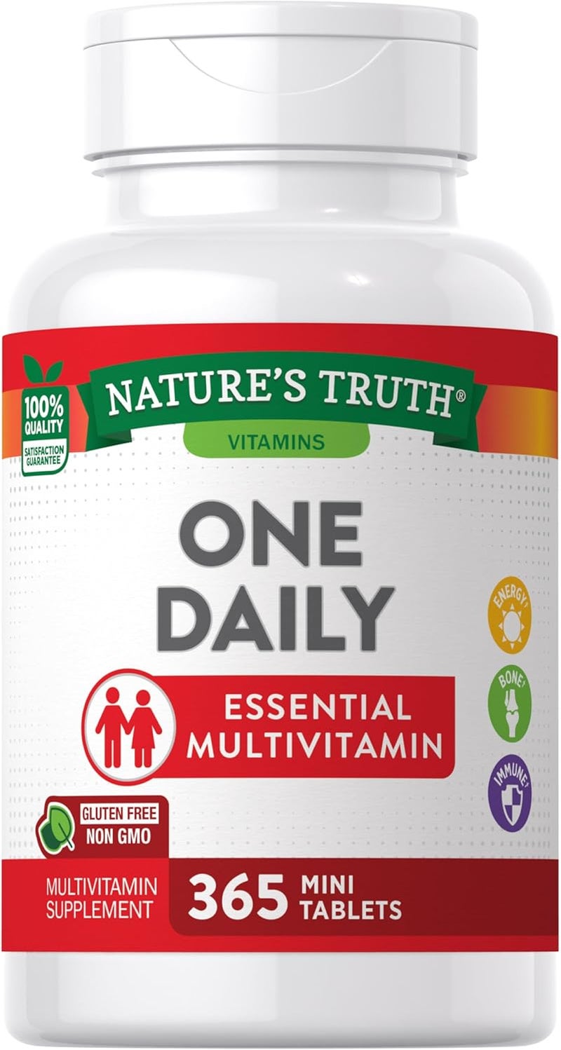 natures truth فيتامينات متعددة أساسية يومية 365 قرص صغير للرجال والنساء - Image 1