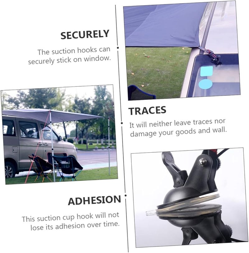 Heavy Duty Car Suction Hooks No Drill Overlanding Accessory for Camping Van Seat - Image 5