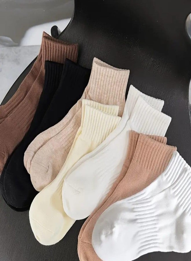Mahantnishth MAHNTNISHTH 6 Pairs Of Women Premium Cotton Ankle Socks - Soft, Breathable, Everyday Comfort Socks for Women (6 Pairs Of Neutral Colour Pack) - Image 2