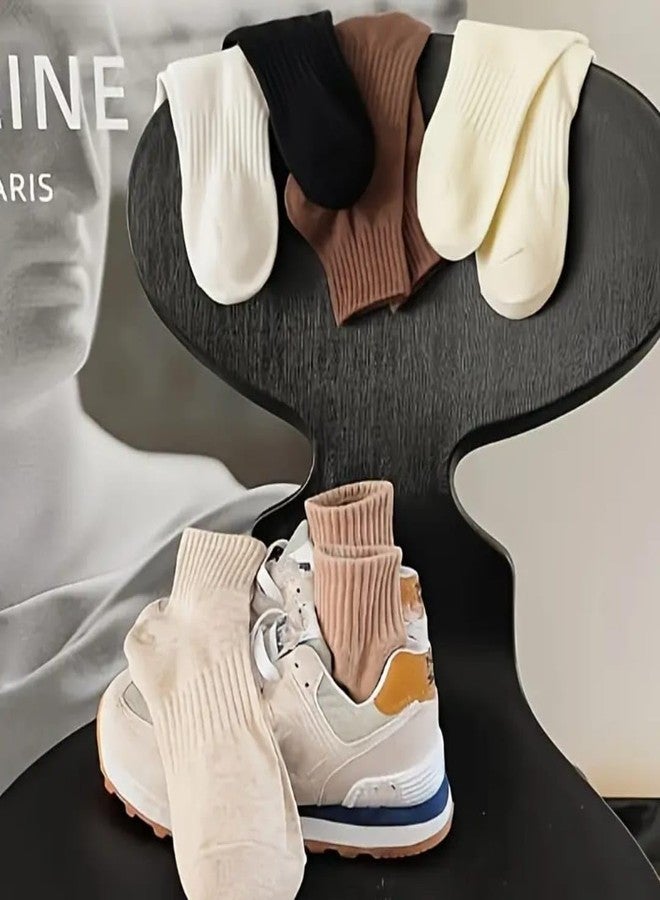 Mahantnishth MAHNTNISHTH 6 Pairs Of Women Premium Cotton Ankle Socks - Soft, Breathable, Everyday Comfort Socks for Women (6 Pairs Of Neutral Colour Pack) - Image 5
