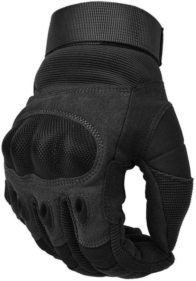 COZOME Motorcycle Gloves Men Touchscreen Gloves Motorcycle Summer Protective Gloves for Motocross, Scooters, Moped, Moped, Quad, Paitball, ATV, Mountain Biking (L, Black) - Image 1