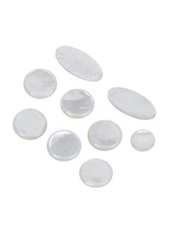 9Pcs Saxophone Button Set White Colour Sax Key Button Musical Instrument Accessories