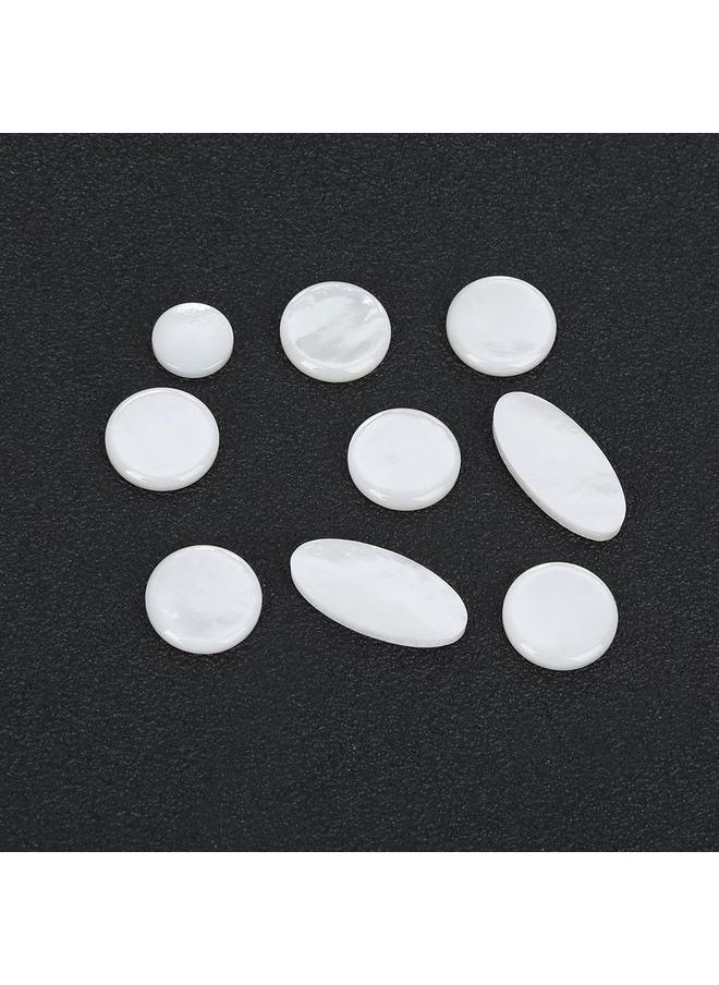 Thoraya - 9Pcs Saxophone Button Set White Colour Sax Key Button Musical Instrument Accessories - Image 1