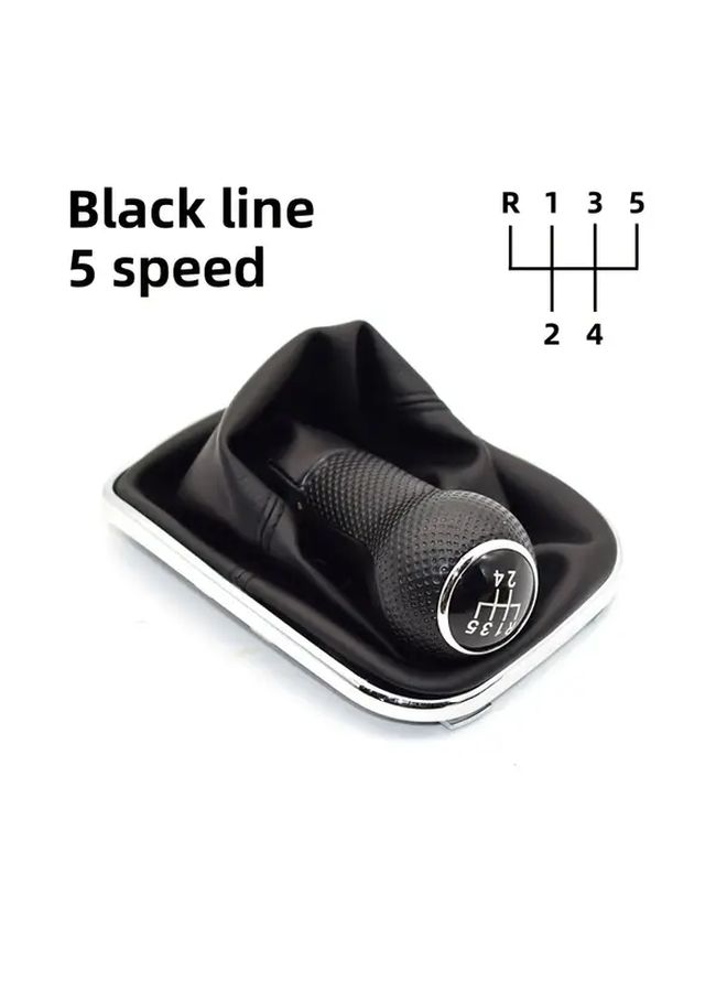 مقبض ناقل الحركة لسيارات فولكس فاجن Mk4 جولف GTI R32 1999-2005 وجيتا بورا 1999-2004 خط أحمر 6 سرعات 23 ملم ABS PU جلد إكسسوارات داخلية للسيارة - Image 3