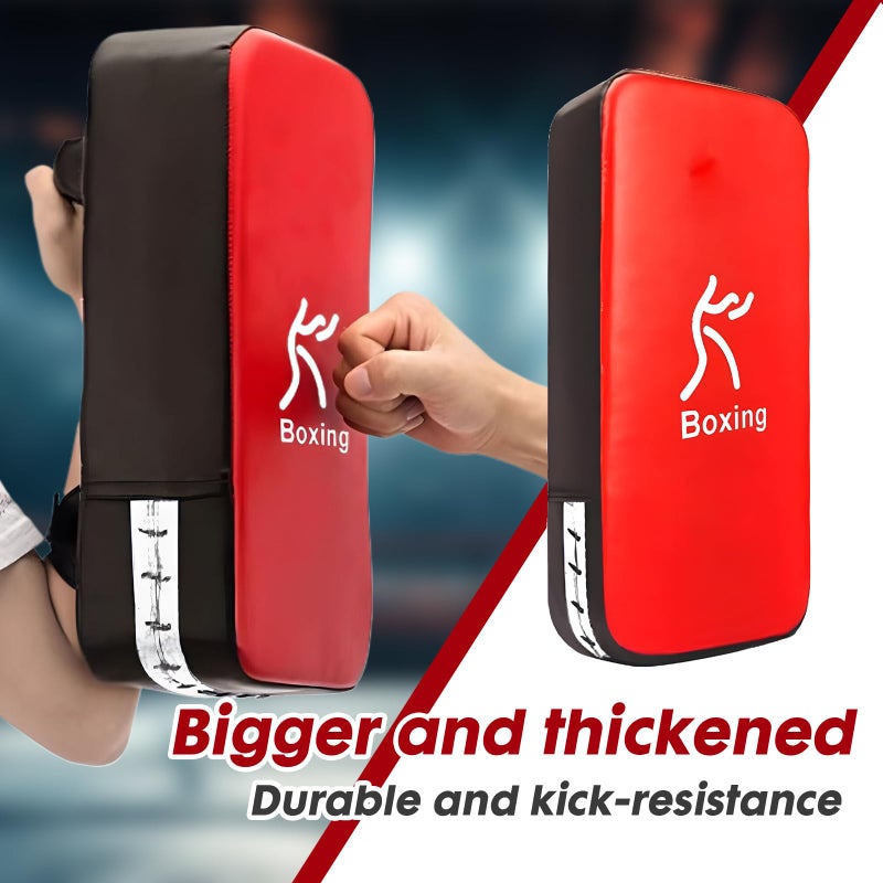 LuiceABC One Karate Taekwondo Boxing Kick Punch Adjustable Soft Shield Durable Training Pad for Boxing, Training and Protecting Your Palm, Wrist and Decreasing The Shock (Red) - Image 3