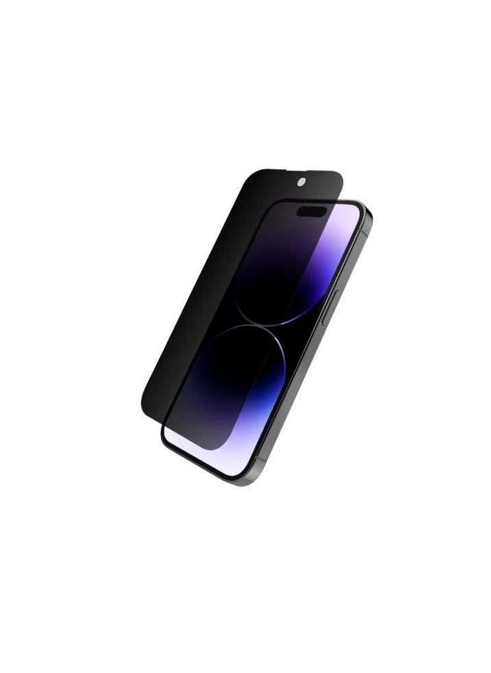 جيلاتين واقي شاشة خصوصية unipro لهاتف iPhone 15 Pro Max – ثلاثي الأبعاد، لاصق كامل، مضاد للتجسس، صلابة 9H، مضاد لبصمات الأصابع  - Image 1