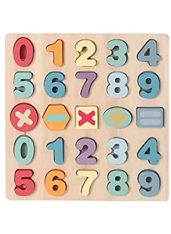 Highland Wooden Number Puzzle Boardnumber Learning Toy Early Development & Activity Toys Early Learning Toy Preschool Toys Early Learning For Children  - Image 2