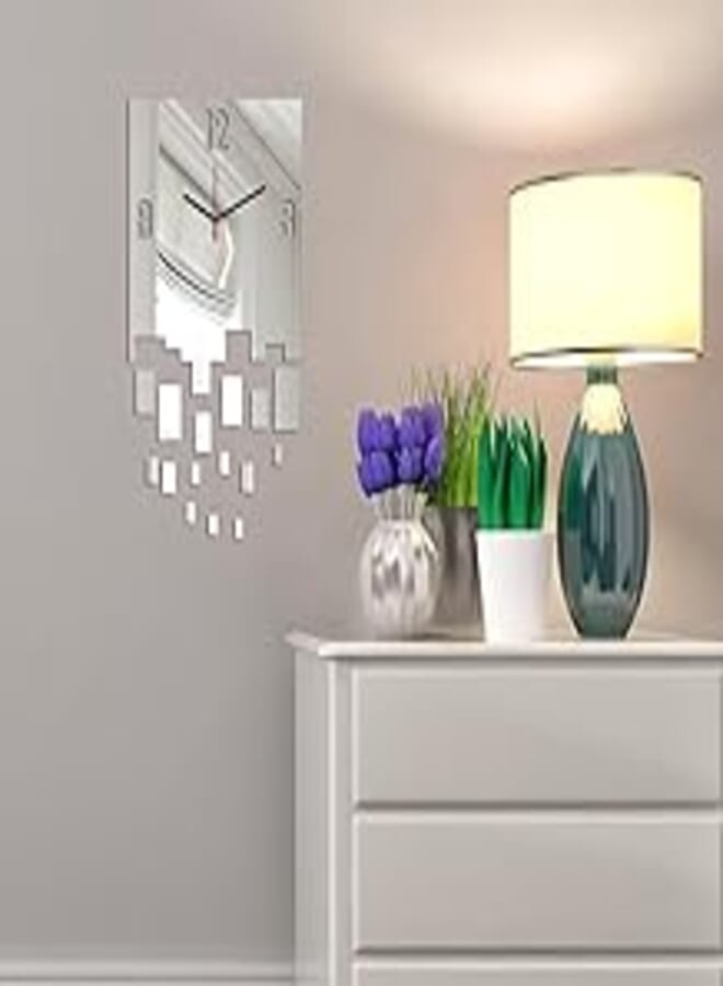 Desire Decorative Mirror Wall Clock (Colorless, 234dsr4516)